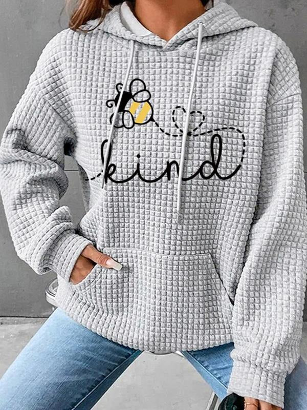 Hooded Bee Print Pocket Casual Fall Winter - Adult & Kids T-Shirts, Sweatshirts & Hoodies apparel design preview 1