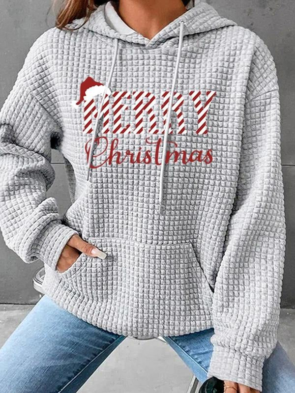 Hooded Letter Print Pocket Fall Winter Casual Top - Adult & Kids T-Shirts, Sweatshirts & Hoodies apparel design preview 1