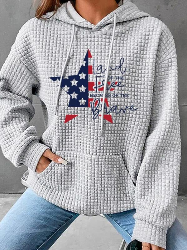 Hooded Floral Print Pocket Casual Fall Winter 02 - Adult & Kids T-Shirts, Sweatshirts & Hoodies apparel design preview 1