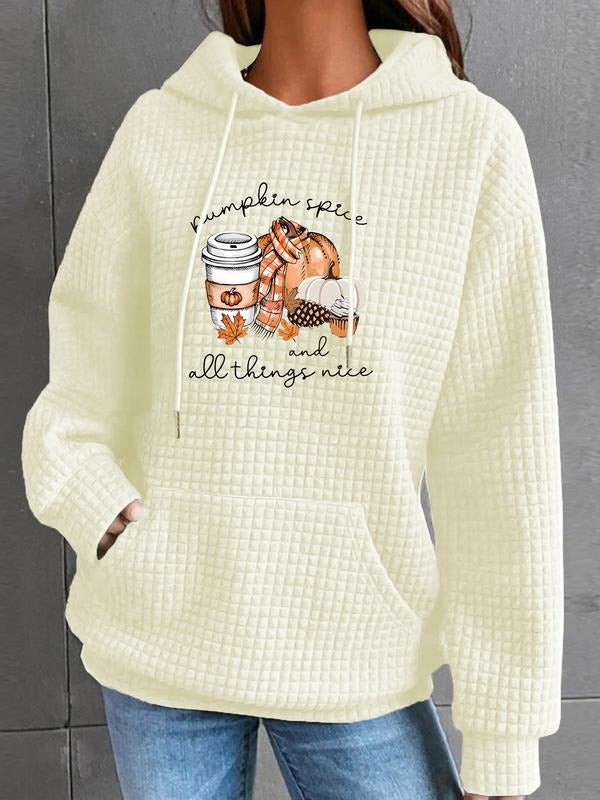 Hooded Letter Print Pocket Fall Winter Casual Top 03 - Adult & Kids T-Shirts, Sweatshirts & Hoodies apparel design preview 1