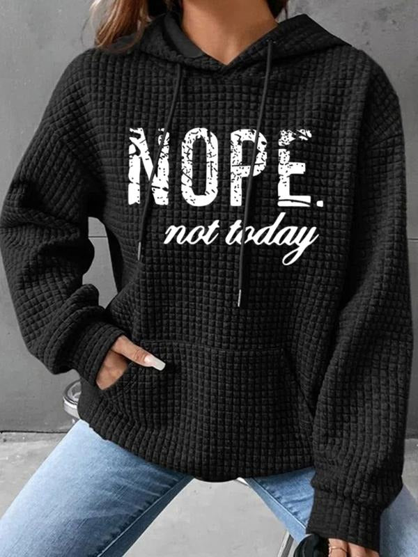 Hooded Letter Print Pocket Fall Winter Casual Top - Adult & Kids T-Shirts, Sweatshirts & Hoodies apparel design preview 1