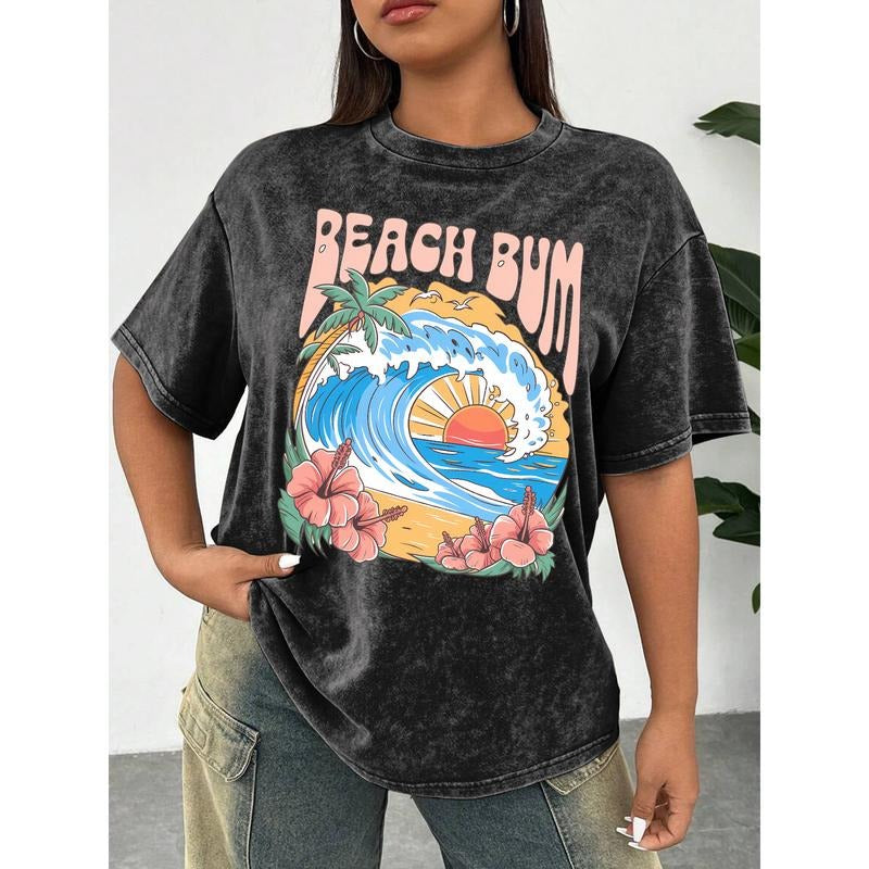 Washed Channel Retro Beach Bum' Soft Distressed - Adult & Kids T-Shirts, Sweatshirts & Hoodies apparel design preview 1