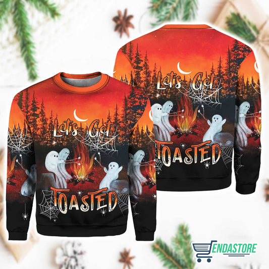 Women’s Halloween Let’s Get Toasted Smore Printed Sweatshirt 3D Sweater - Gift Idea product image 2