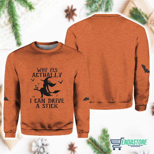 Women’s Why Yes Actually I Can Drive A Stick Sweatshirt 3D Sweater - Gift Idea product image