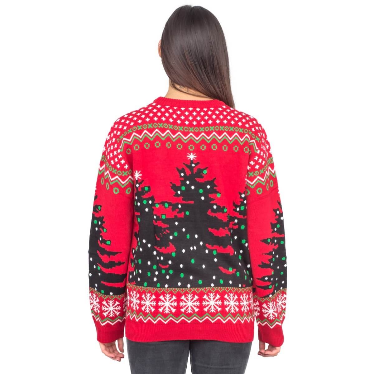 Women's Bob Ross Happy Little Xmas Trees Ugly Christmas Sweater - Holiday Gift product image 4