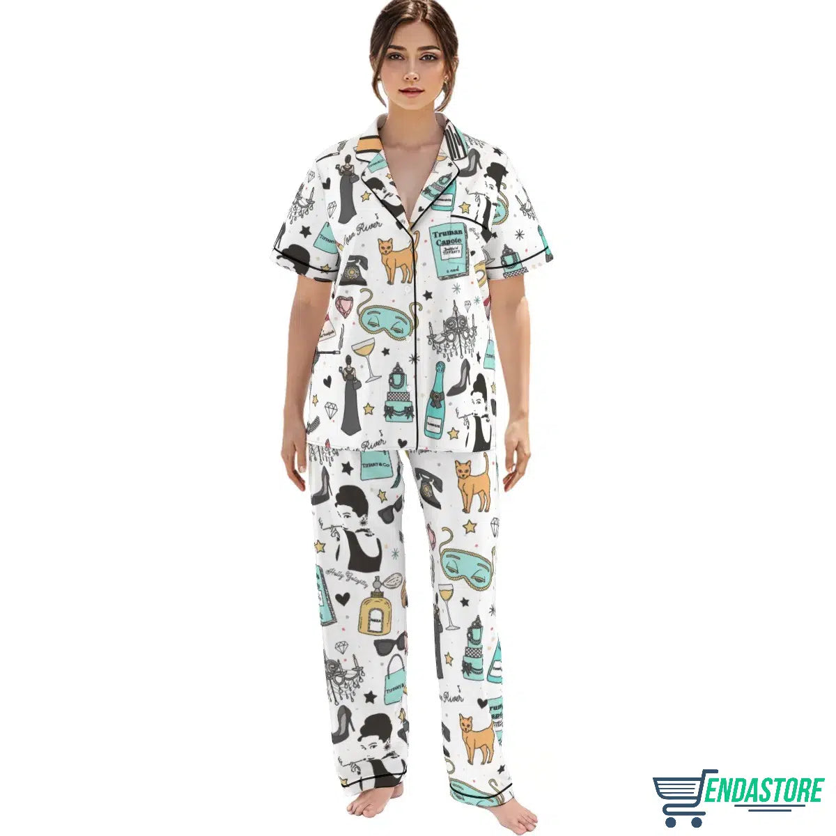 Women’s Breakfast At Tiffany’s Pajama Set 3D Sweater - Gift Idea product image 2