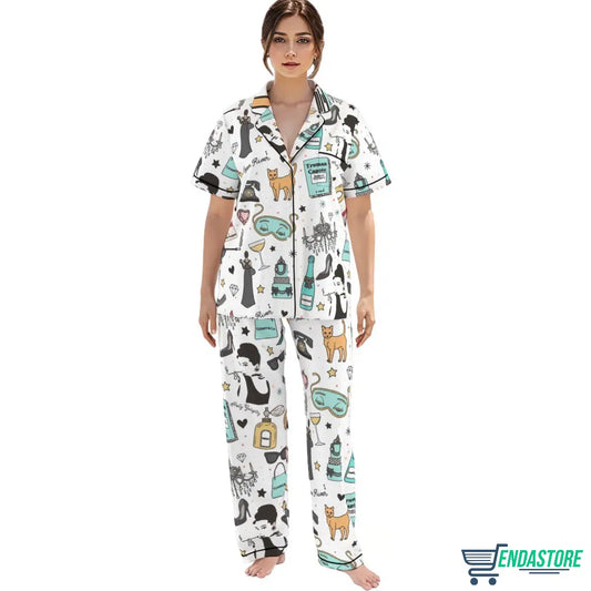 Women’s Breakfast At Tiffany’s Pajama Set 3D Sweater - Gift Idea product image 2