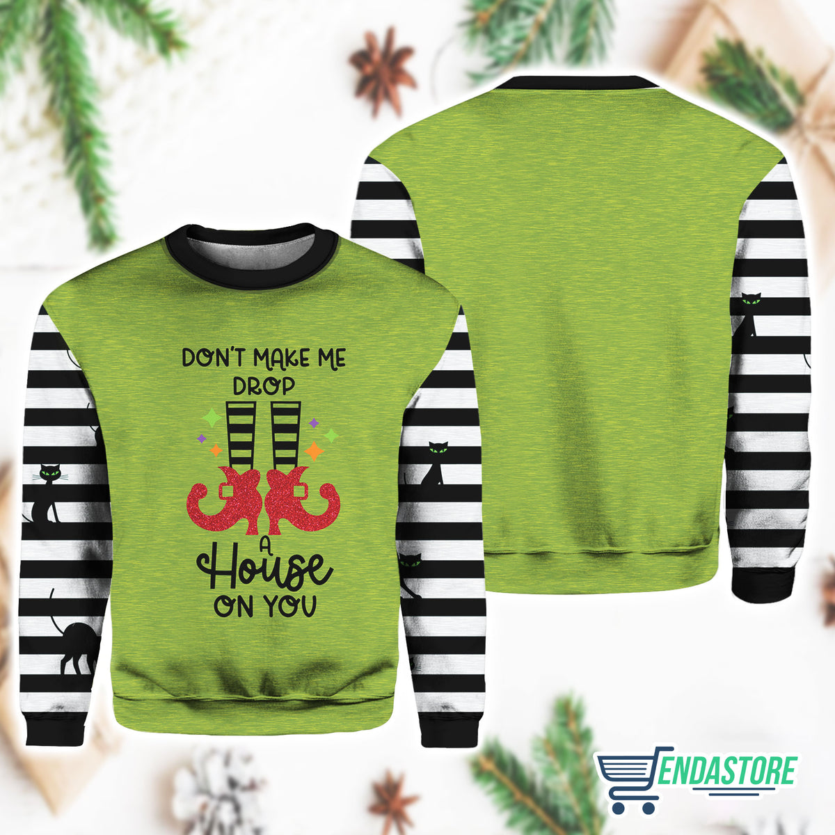 Womens Dont Make Me Drop A House On You Halloween Sweatshirt 3D Sweater - Gift Idea product image