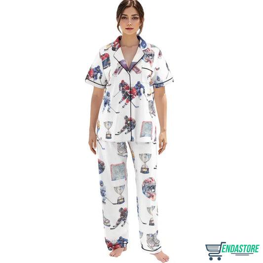 Women’s Hockey Pajama Set 3D Sweater - Gift for Sports & Hobby Fans product image 2
