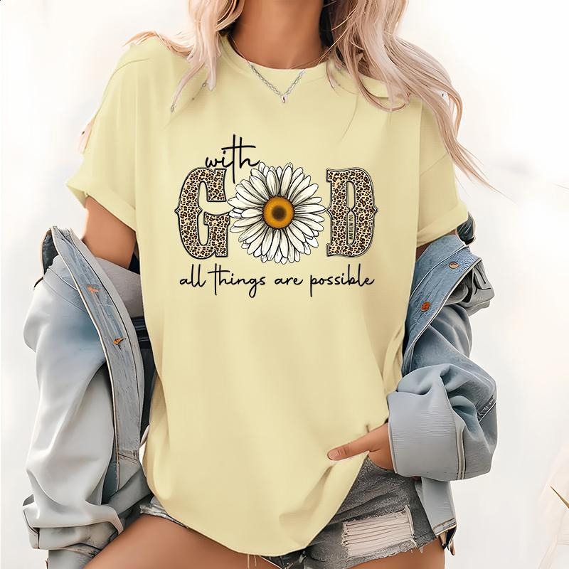 Print All Things Are Possible God Tops Faith - Adult & Kids T-Shirts, Sweatshirts & Hoodies apparel design preview 1