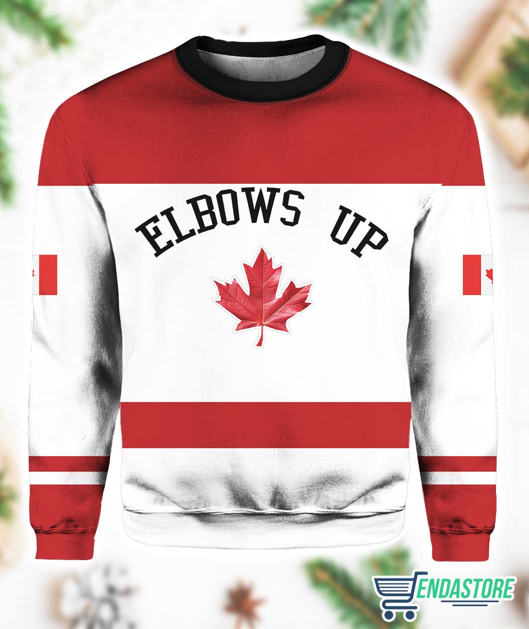 Women’s Retro Canada Elbows Up Print Sweatshirt 3D Sweater - Gift Idea product image 3