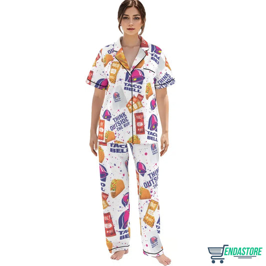 Women’s Taco Bell Long Sleeve Pajama Set 3D Sweater - Gift Idea product image 2