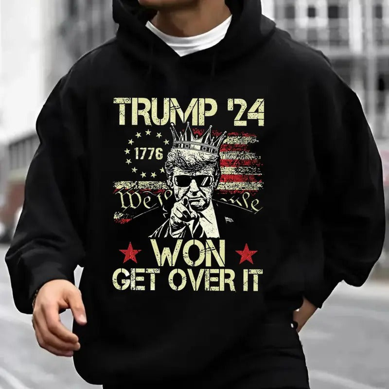 Won Get Over Casual Street Fleece Fabric Hooded Top - Adult & Kids T-Shirts, Sweatshirts & Hoodies apparel design preview 1