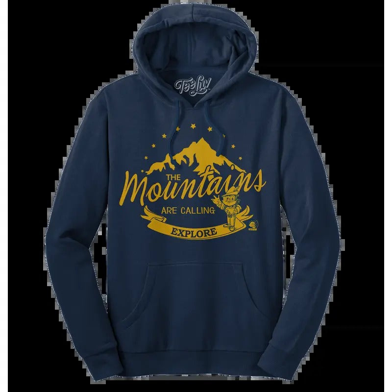 Woodsy Owl Explore Hooded Navy - Adult & Kids T-Shirts, Sweatshirts & Hoodies apparel design preview 1