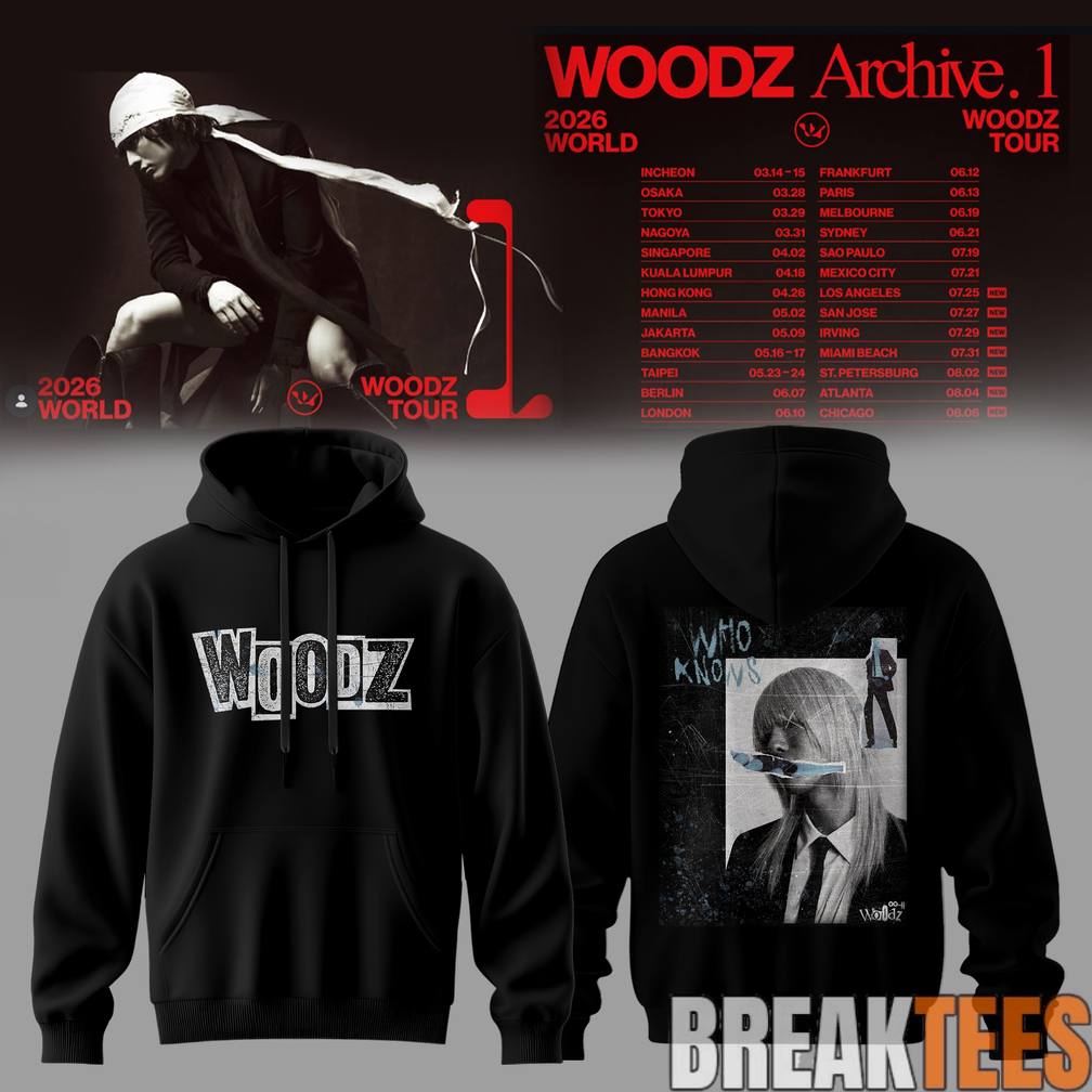 Woodz World Tour 'Archive. 1' - Adult & Kids T-Shirts, Sweatshirts & Hoodies apparel design preview 1