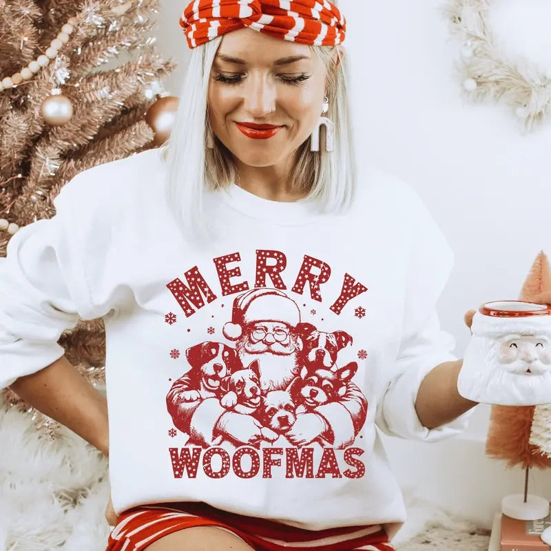 Woofmas Casual Everyday Softstyle Dog Lovers - Adult & Kids T-Shirts, Sweatshirts & Hoodies apparel design preview 1
