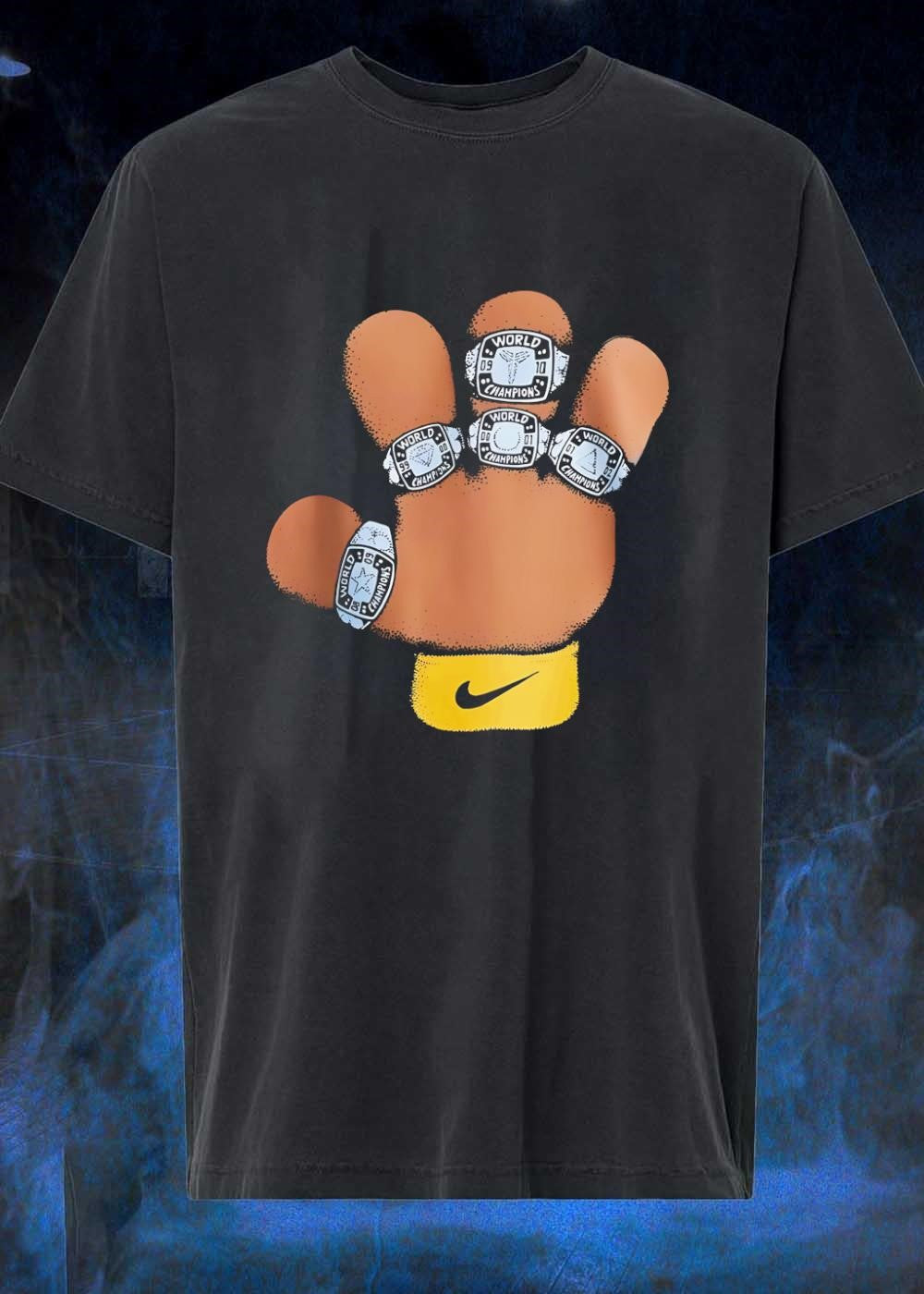 World Champions Kobe Bryant Rings Los Angeles Lakers - Adult & Kids T-Shirts, Sweatshirts & Hoodies apparel design preview 1