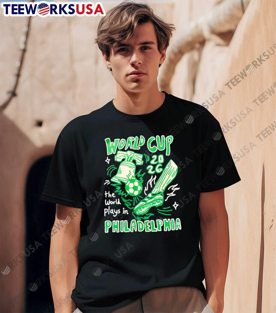 World Cup 2026 Philadelphia Liberty Bell Soccer Cleat - Adult & Kids T-Shirts, Sweatshirts & Hoodies apparel design preview 1