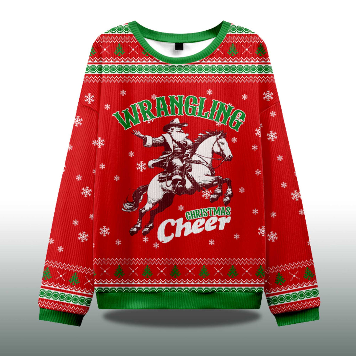 Wrangling Christmas Cheer Ugly Christmas Sweater - Holiday Gift product image 4