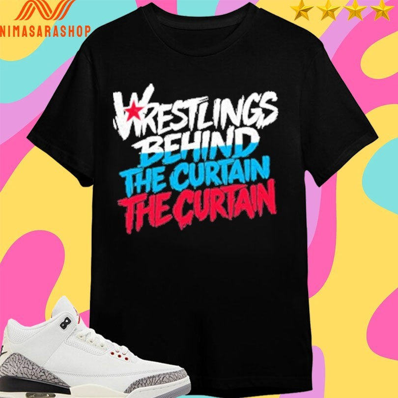 Wrestling’s Behind The Curtain - Adult & Kids T-Shirts, Sweatshirts & Hoodies apparel design preview 1