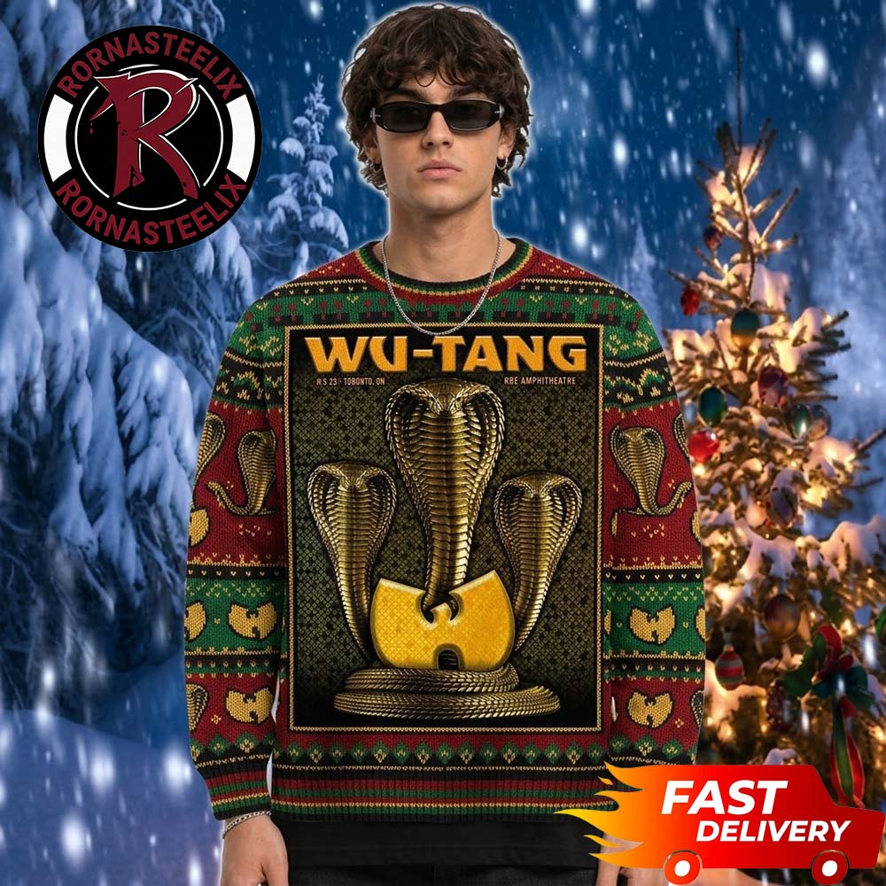 Wu Tang Clan The Final Chamber Tour Toronto Show Christmas Gift For Fan Wu Tang Clan Ugly Christmas Sweater - Holiday Gift product image