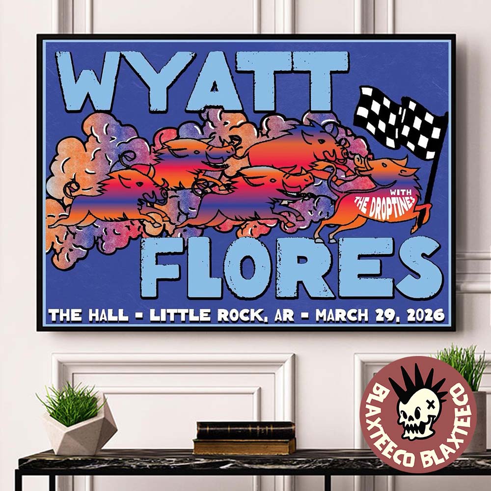 Wyatt Flores Little Rock Arizona 2026 Venue Poster At - Adult & Kids T-Shirts, Sweatshirts & Hoodies apparel design preview 1