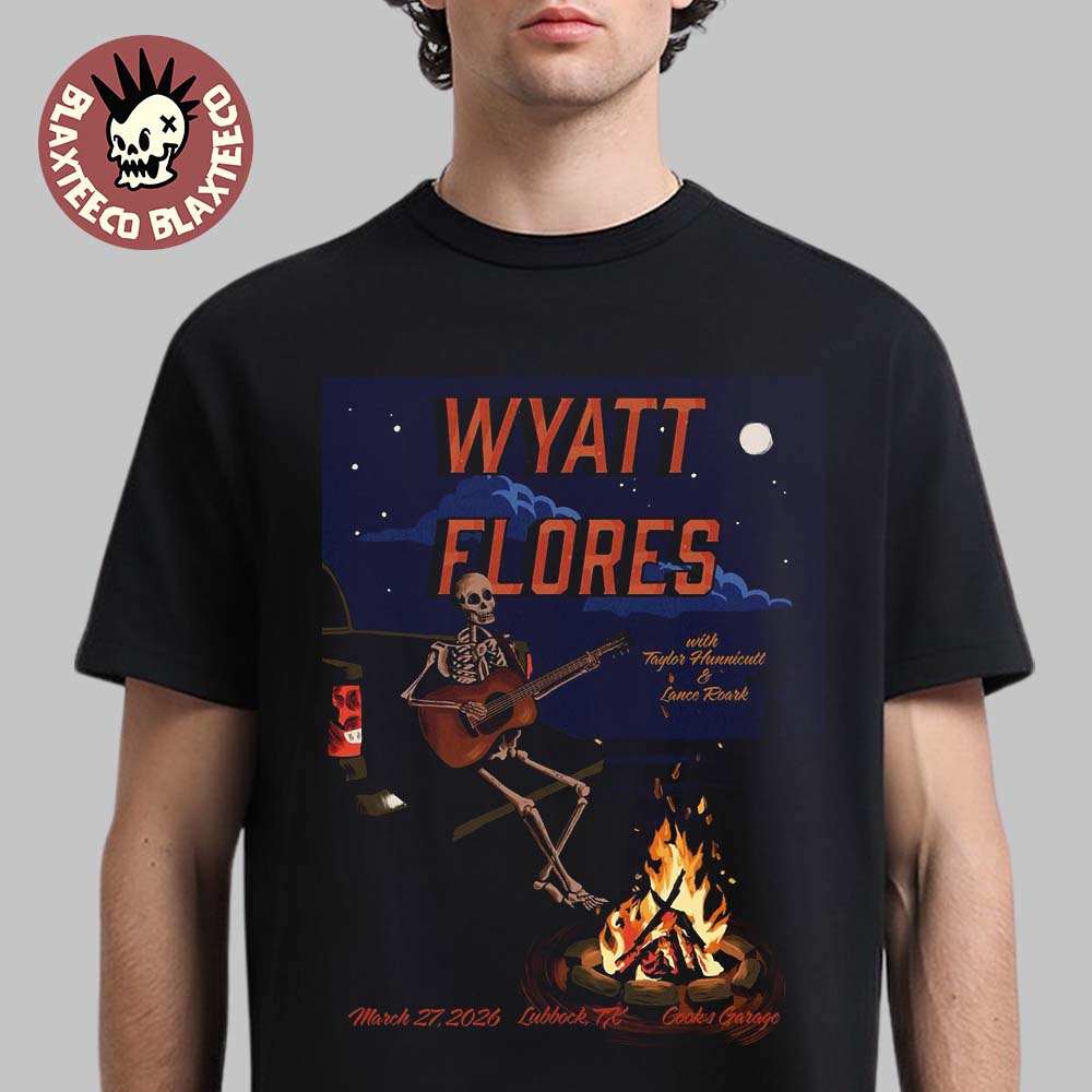 Wyatt Flores Lubbock Texas 2026 Venue Poster At - Adult & Kids T-Shirts, Sweatshirts & Hoodies apparel design preview 1