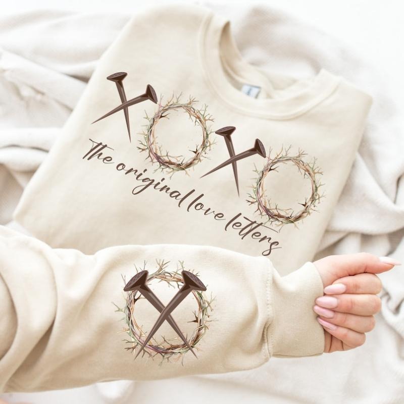 XOXO Original Love Letters Easter Christian Religious - Adult & Kids T-Shirts, Sweatshirts & Hoodies apparel design preview 1