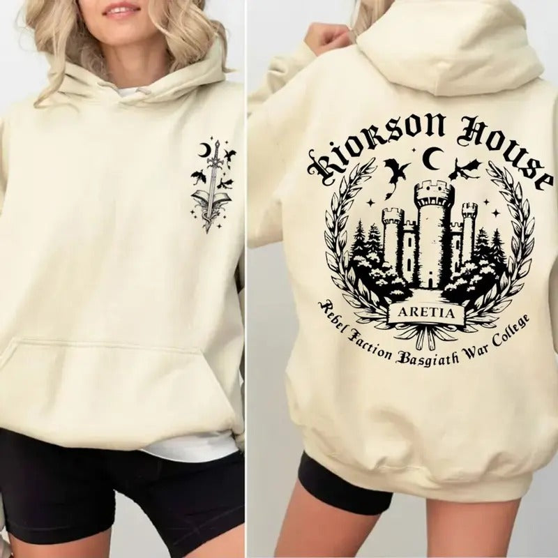 Xaden Riorson House Iron Flame Dragon Rider Bookish - Adult & Kids T-Shirts, Sweatshirts & Hoodies apparel design preview 1