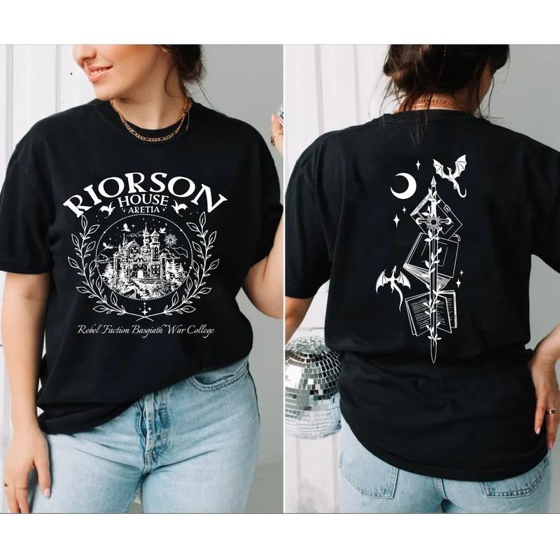 Xaden Riorson House Two Sides Iron Flame Dragon Rider - Adult & Kids T-Shirts, Sweatshirts & Hoodies apparel design preview 1