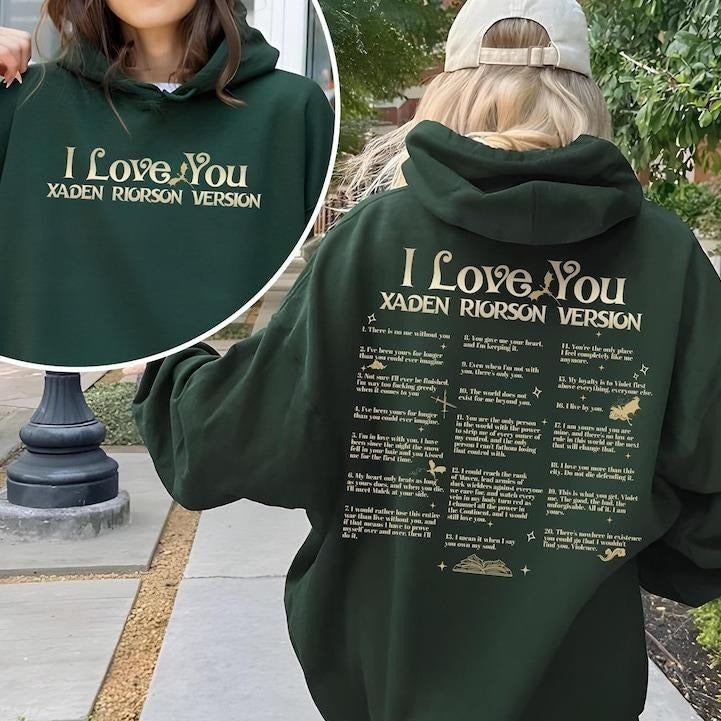 Xaden Riorson Quote 2 Sides Fourth Wing Book Quotes - Adult & Kids T-Shirts, Sweatshirts & Hoodies apparel design preview 1
