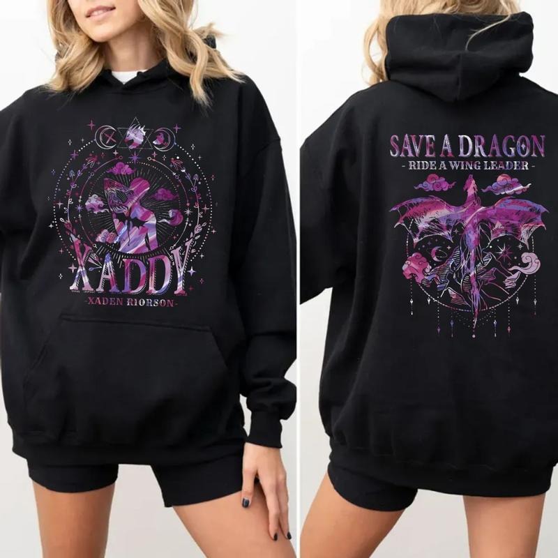 Xaden Riorson Xaddy Fourth Wing Fan Onyx Storm Dragon - Adult & Kids T-Shirts, Sweatshirts & Hoodies apparel design preview 1
