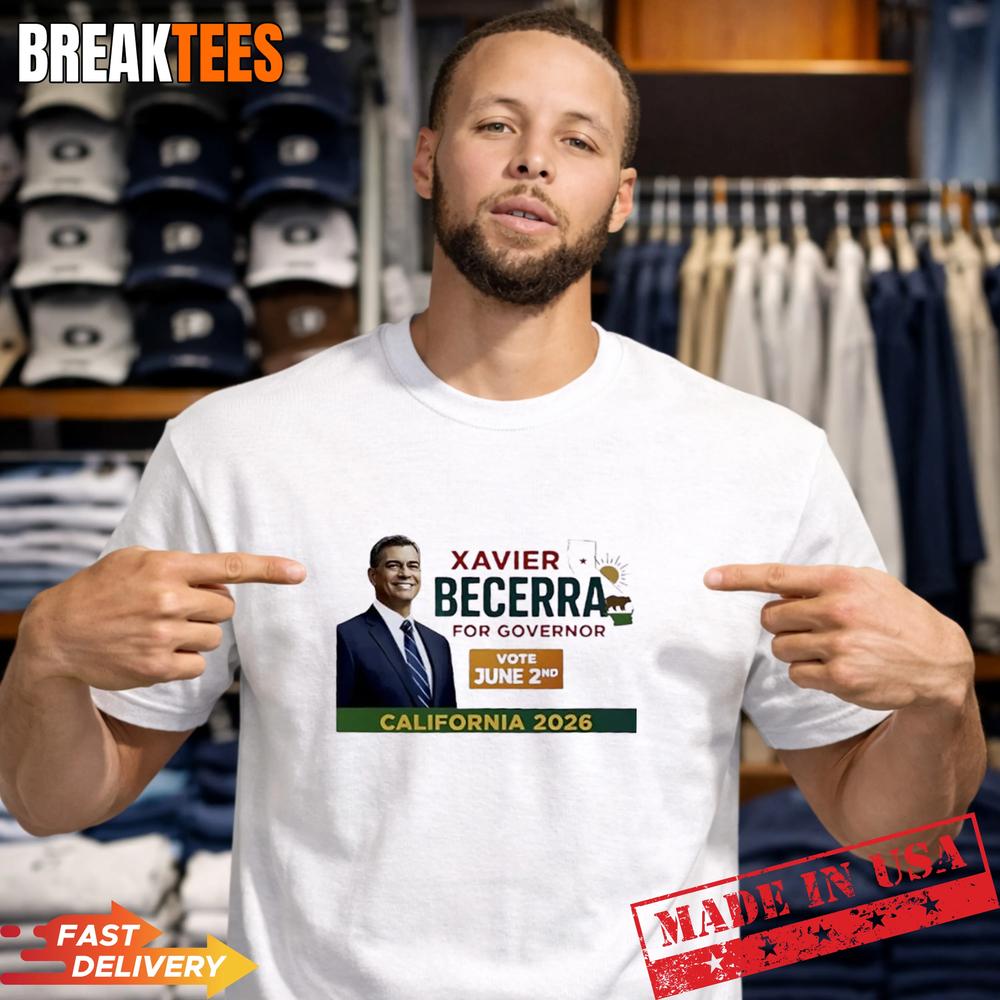 Xavier Becerra for Governor California 2026 Vote June - Adult & Kids T-Shirts, Sweatshirts & Hoodies apparel design preview 1