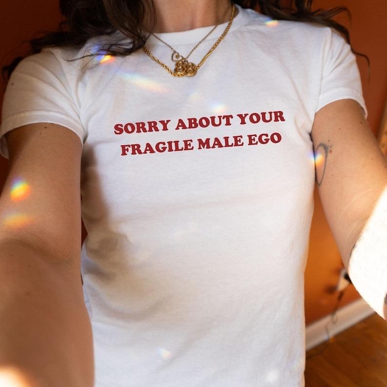 Y2k Baby Funny Quote Unhinged Feminist 90s BabyTee - Adult & Kids T-Shirts, Sweatshirts & Hoodies apparel design preview 1