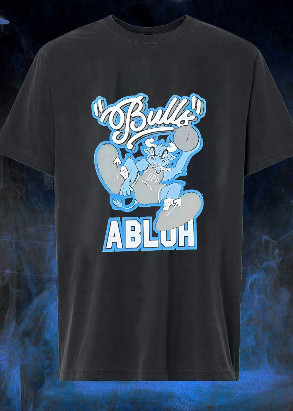 Bulls Abluh Off Jumping Basketball - Adult & Kids T-Shirts, Sweatshirts & Hoodies apparel design preview 1