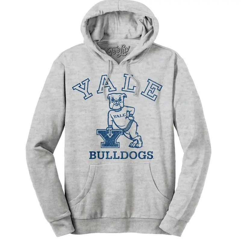 Yale Bulldog Hooded Gray - Adult & Kids T-Shirts, Sweatshirts & Hoodies apparel design preview 1