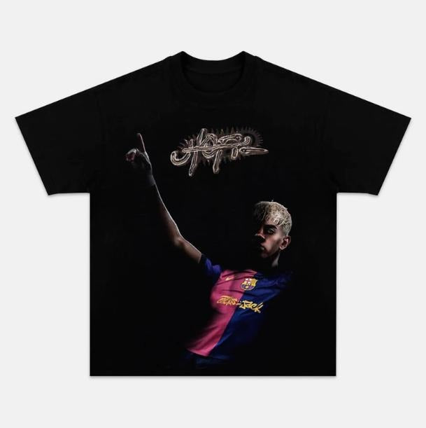Yamal Falling Lamine Vintage Soccer Sport Fan Cotton - Adult & Kids T-Shirts, Sweatshirts & Hoodies apparel design preview 1