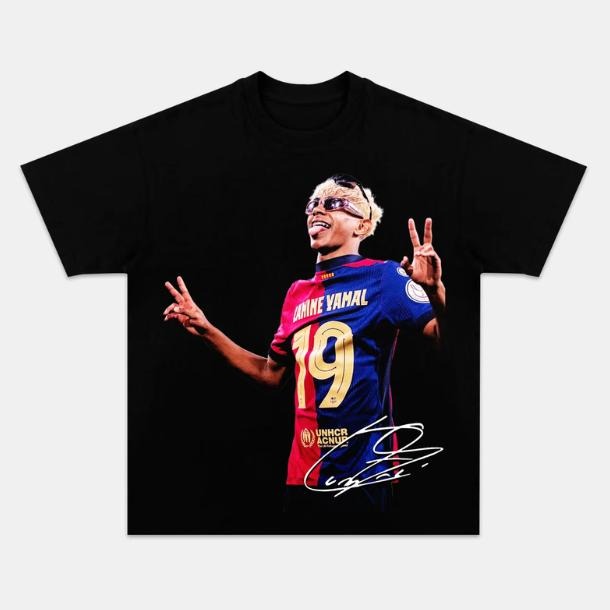 Yamal Tongue Out Lamine Vintage Soccer Sport Fan - Adult & Kids T-Shirts, Sweatshirts & Hoodies apparel design preview 1