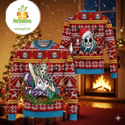 Yamato Anime Xmas Gifts One Piece Ugly Christmas Sweater - Holiday Gift product image