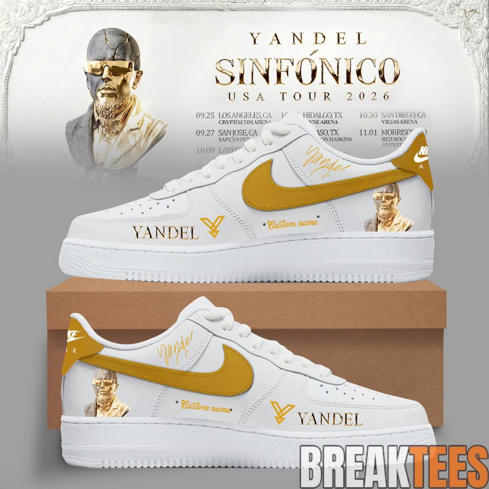 Yandel Sinfonico USA Tour 2026 Edition Custom Air - Adult & Kids T-Shirts, Sweatshirts & Hoodies apparel design preview 1