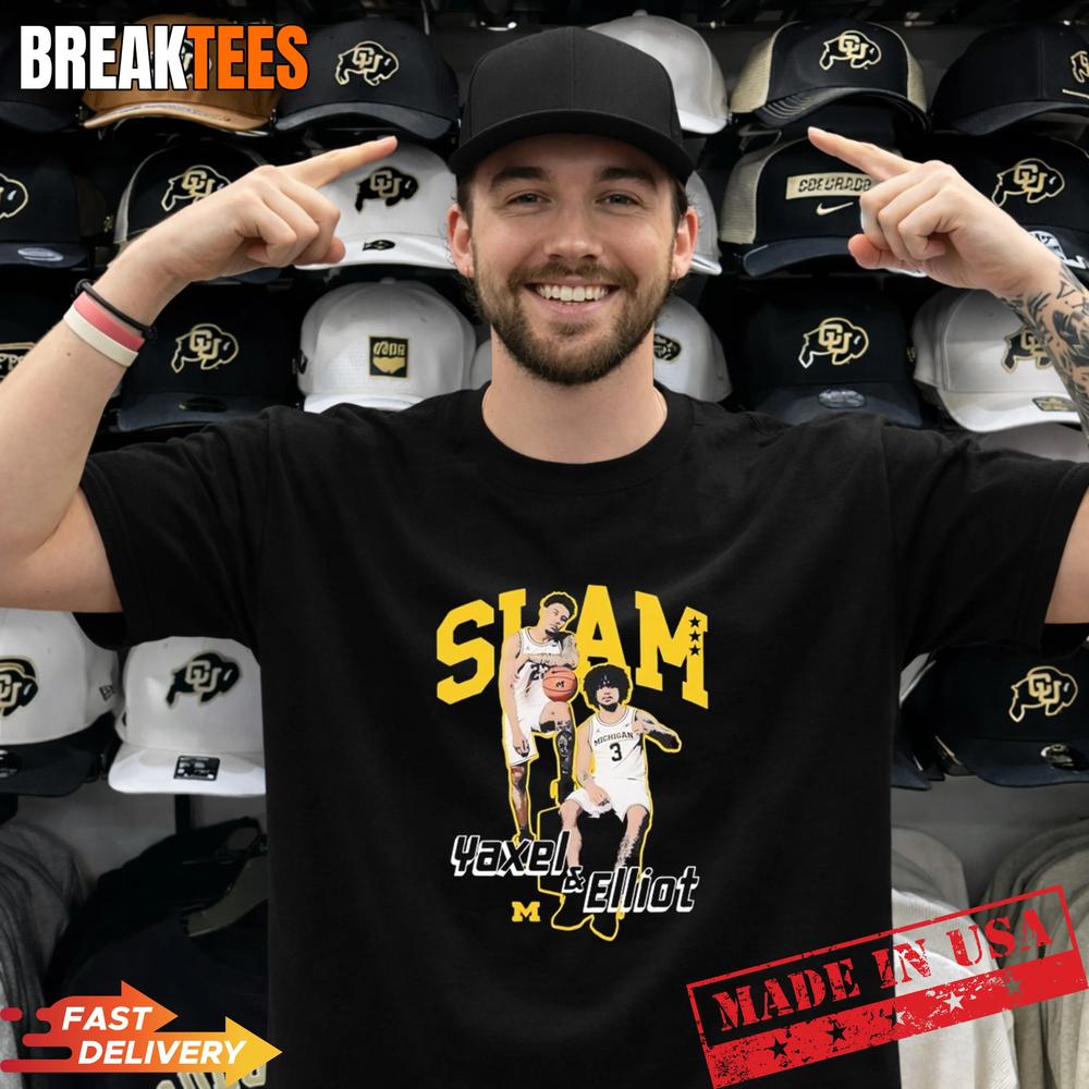 Yaxel Lendeborg Elliot Cadeau Michigan SLAM Magazine - Adult & Kids T-Shirts, Sweatshirts & Hoodies apparel design preview 1