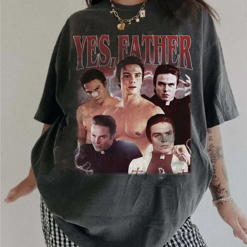Yes Father Nicholas Chavez Comfort Colors Tops Y2K - Adult & Kids T-Shirts, Sweatshirts & Hoodies apparel design preview 1