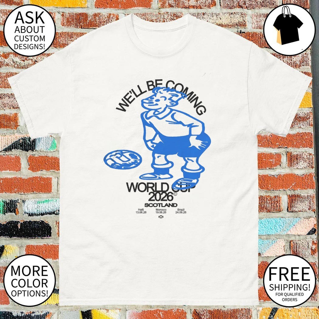 Yes Sir I Can Boogie Scotland World Cup 2026 - Adult & Kids T-Shirts, Sweatshirts & Hoodies apparel design preview 1