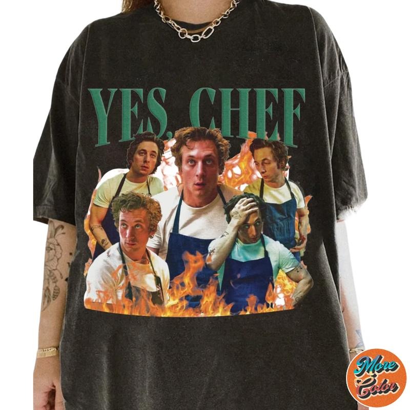 Yes Chef Bear Vintage Cotton Crew Neck Size S 3XL - Adult & Kids T-Shirts, Sweatshirts & Hoodies apparel design preview 1