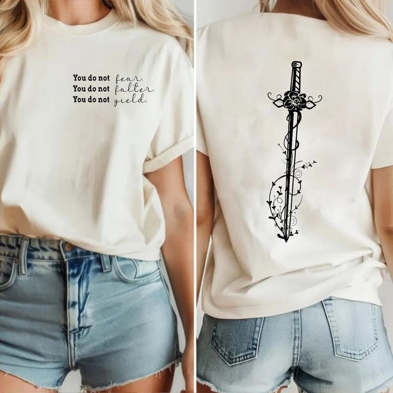 You Do Not Yield Bookish Throne Glass Kingdom Ash - Adult & Kids T-Shirts, Sweatshirts & Hoodies apparel design preview 1