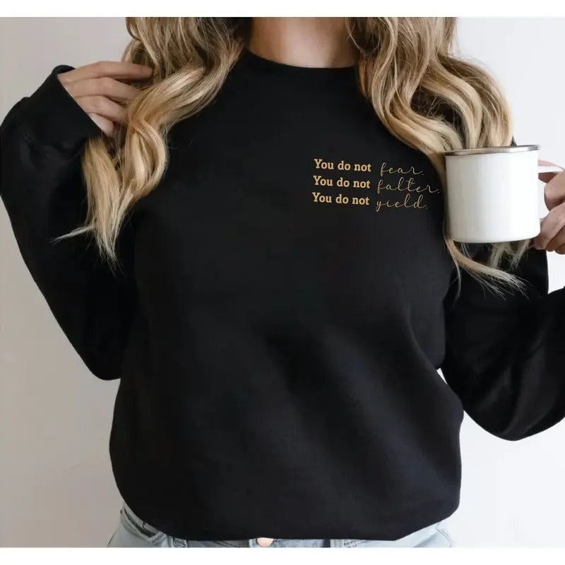 You Do Not Yield Bookish Throne Glass Kingdom Ash - Adult & Kids T-Shirts, Sweatshirts & Hoodies apparel design preview 1
