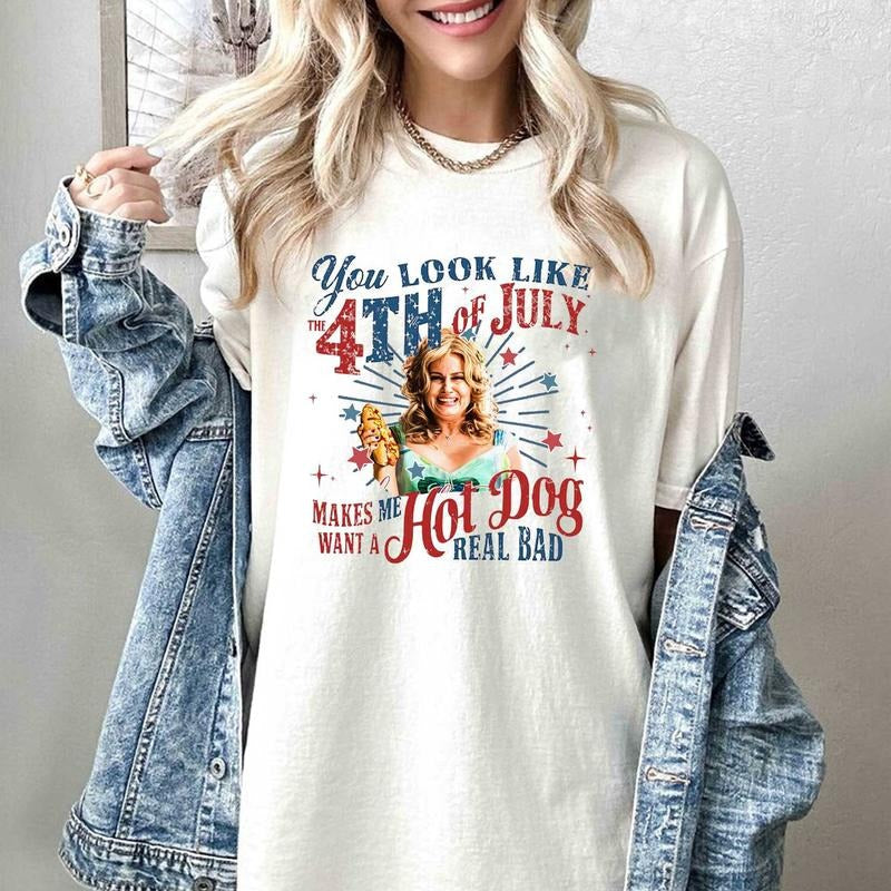 You Like 4th July Makes Me Want Hot Dog Real Bad - Adult & Kids T-Shirts, Sweatshirts & Hoodies apparel design preview 1