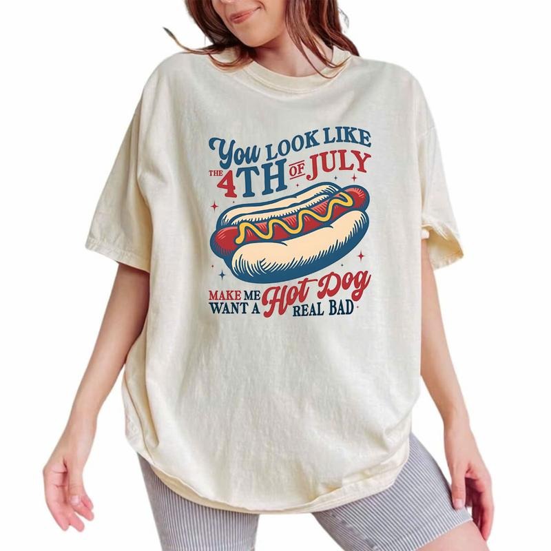 You Like 4th July Makes Me Want Hot Dog Real Bad - Adult & Kids T-Shirts, Sweatshirts & Hoodies apparel design preview 1