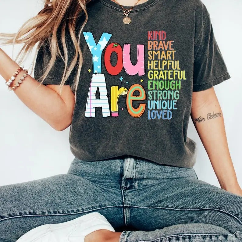 You Are Kind Back School Teacher Appreciation Retro - Adult & Kids T-Shirts, Sweatshirts & Hoodies apparel design preview 1