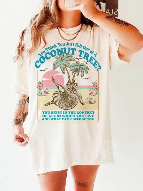 You Think Just Fall Out Coconut Tree Kamala Harris - Adult & Kids T-Shirts, Sweatshirts & Hoodies apparel design preview 1